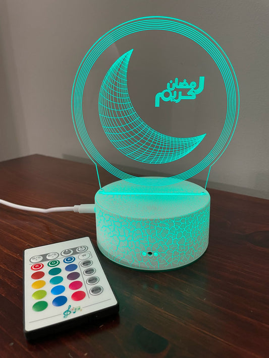 Islamic 3D 7color LED Desk Light رمضان كريم RAMADAN KAREEM