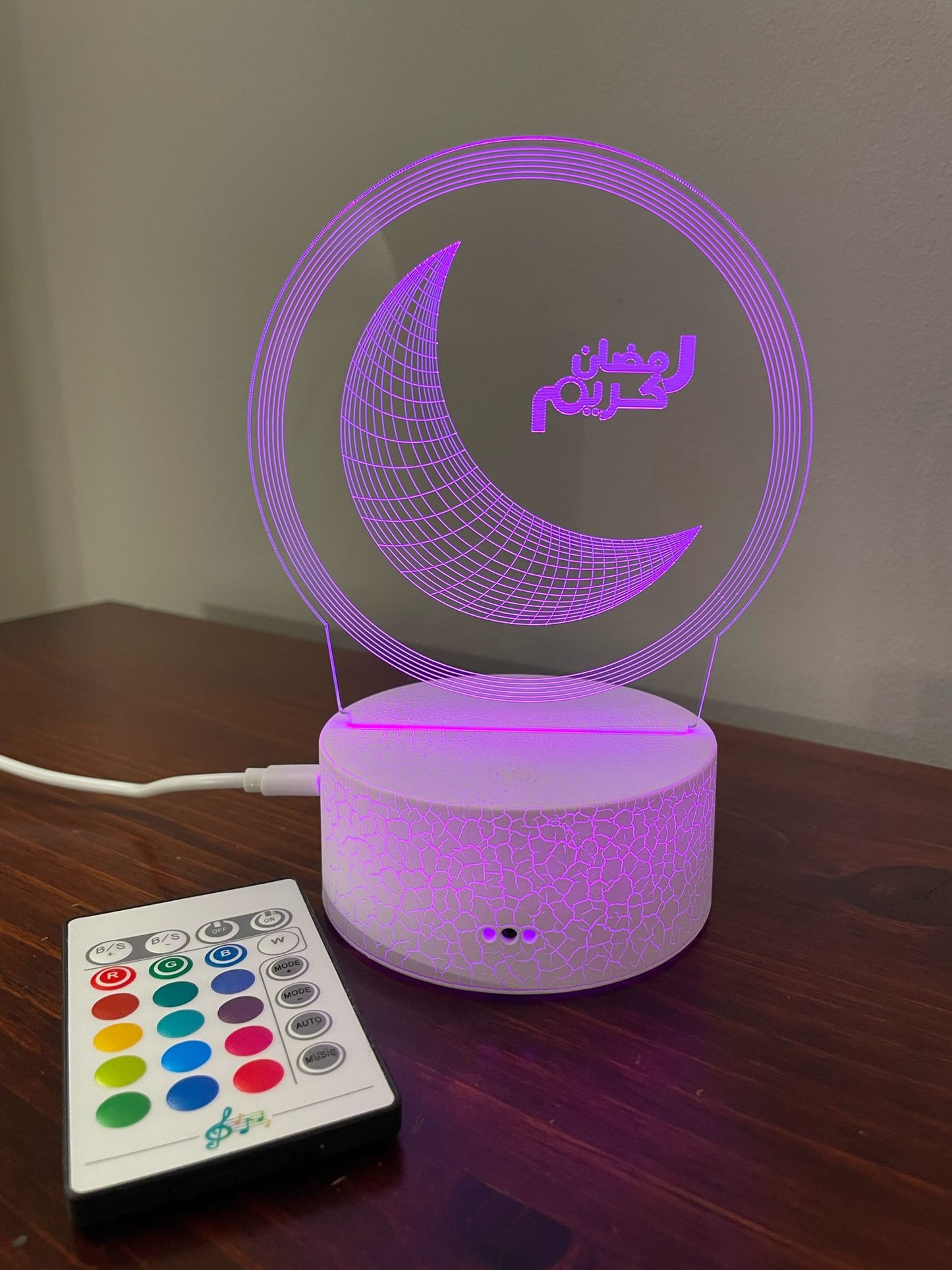 Islamic 3D 7color LED Desk Light رمضان كريم RAMADAN KAREEM